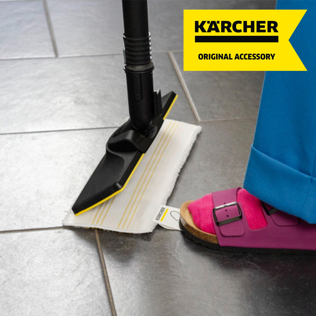 Steam Cleaner Floor Pads, Microfiber - Designed for Karcher SC3 Steam Cleaner Floor Nozzle - for Power Steamers - 2 Pack