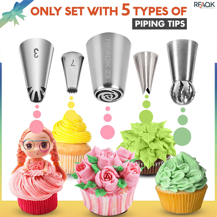 150PCs Russian Piping Tips for Cake Decorating - Piping