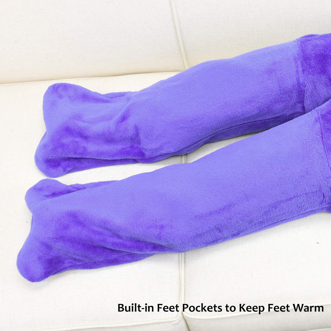 Catalonia Wearable Fleece Blanket with Sleeves and Foot
