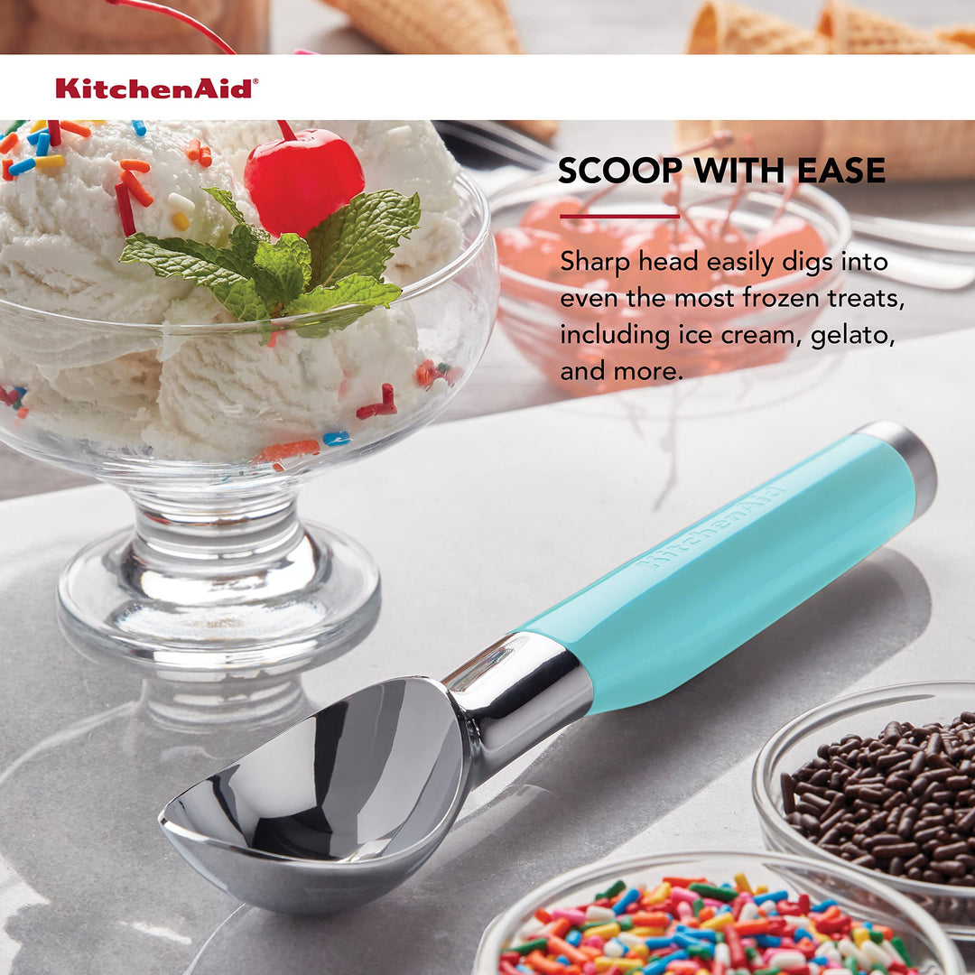 Classic Ice Cream Scoop, 8.6 inches, Aqua Sky