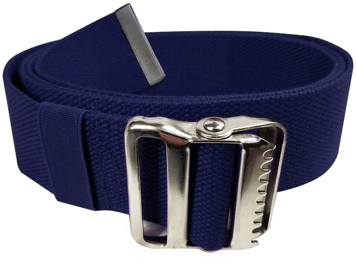 LiftAid Transfer and Gait Belt 60 Inch with Metal Buckle and Loop - Walking, Standing and Transfer Assist Aid for Seniors, Elderly Patients, Caregiver, Nurse, Therapist (Navy Blue)