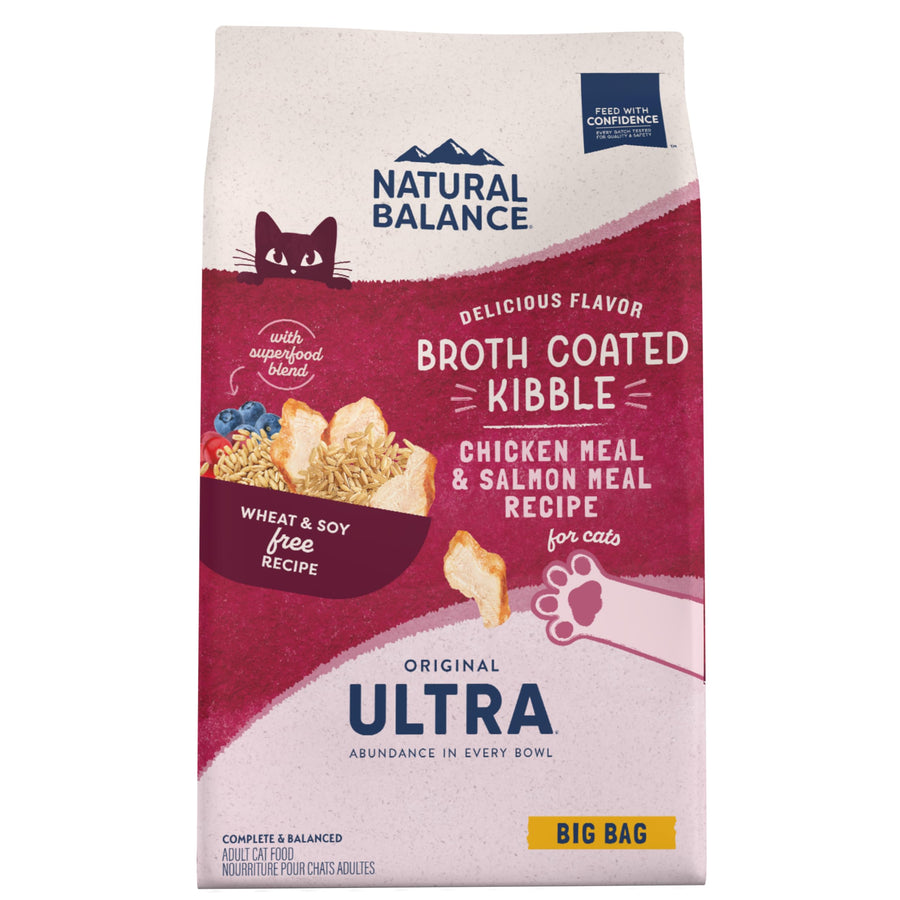 Original Ultra Chicken Meal & Salmon Meal Cat Food Whole Body Health Dry Food for Kittens to Adult Cats 15-lb. Bag