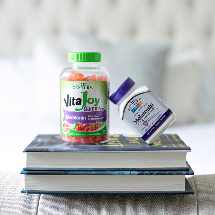 21st Century Melatonin Quick Dissolve Tablets, Cherry, 10 mg, 120 Count