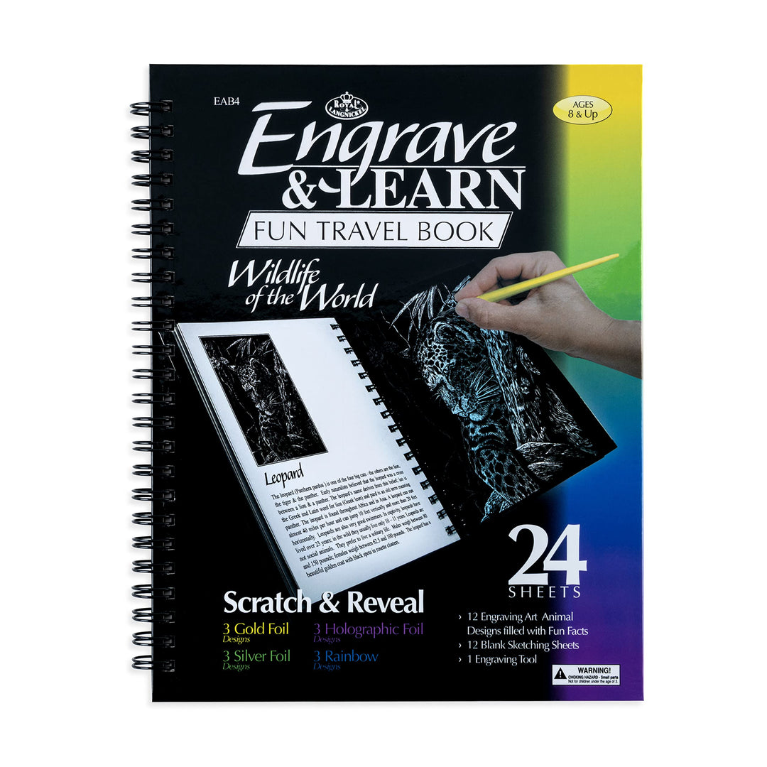 Royal &amp; Langnickel Royal and Langnickel Engraving Art Booklet, Wildlife of The World