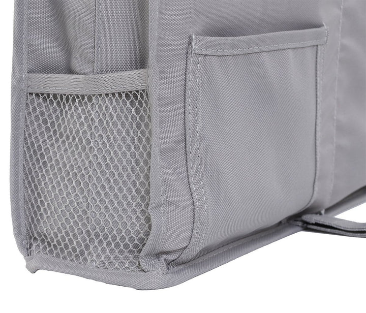 Bedside Storage Caddy, Bunk Bed Organizer Bed Storage Pocket Bedside Organizer Hanging Bed Storage Caddy for College Dorm Room, Hospital Bed Rails, Baby Bed, Camp (White)