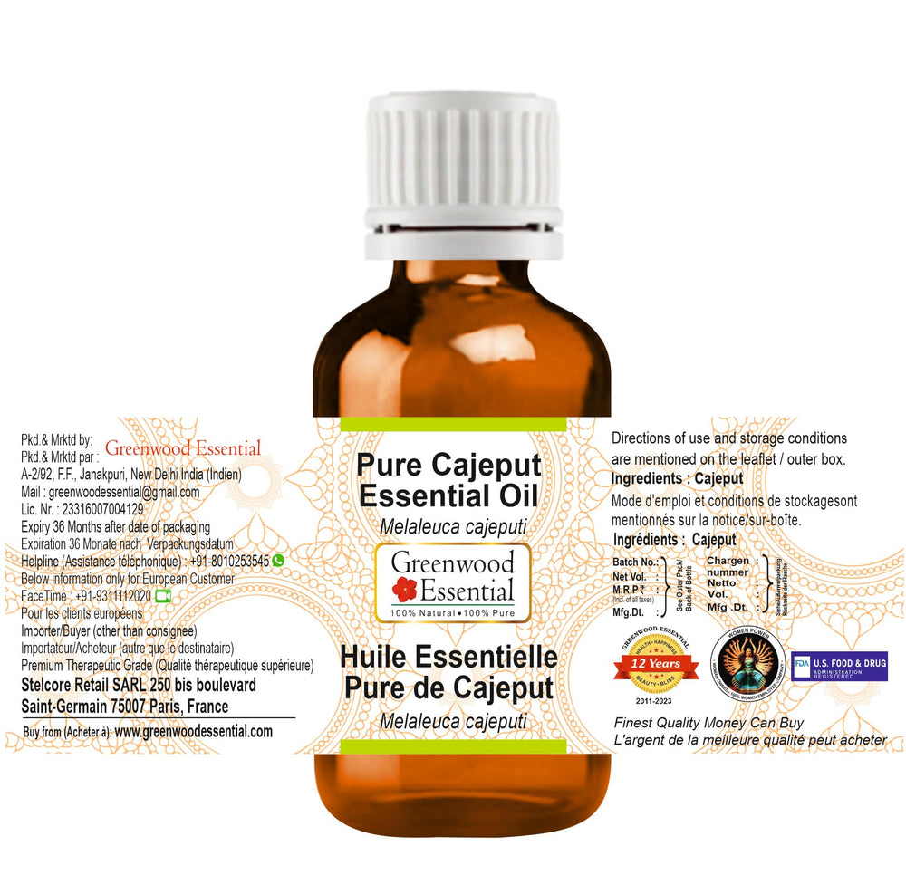 Greenwood Essential Pure Cajeput Essential Oil (Melaleu