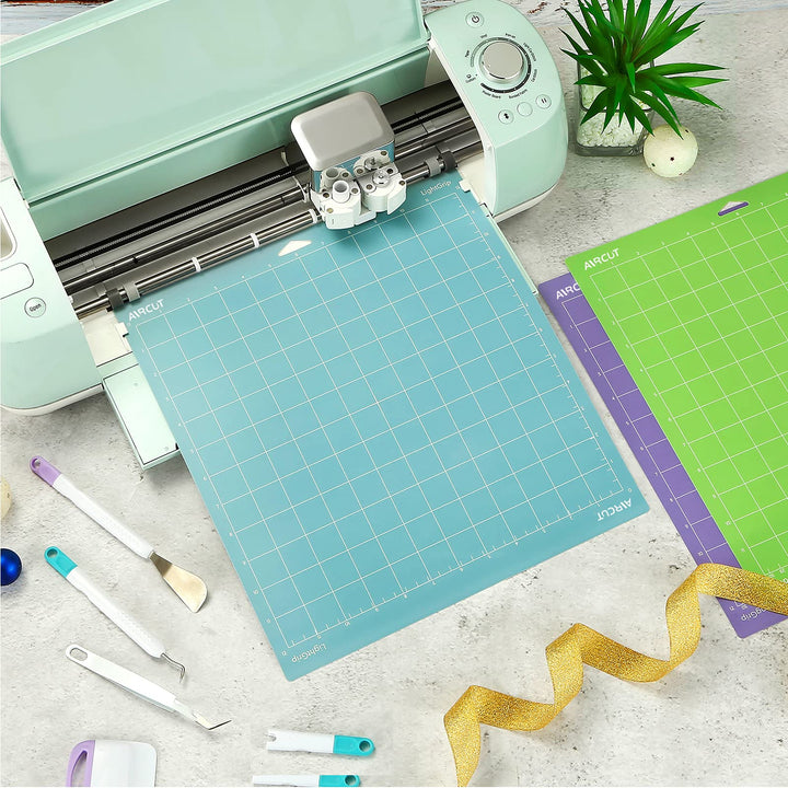 Cutting Mat for Cricut Maker/Explore Air 2/Air/One(12x12 Inch, StandardGrip, LightGrip, StrongGrip) Multiple Adhesive Sticky Quilting Cricket Cutting Mats Replacement Accessories for Cricut