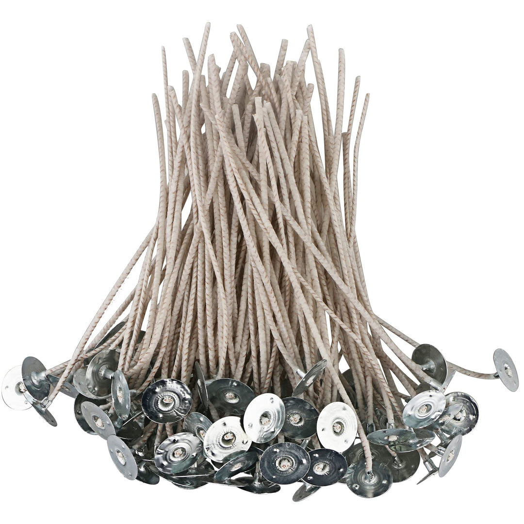 EUPNHY CD Series Candle Wicks for Soy Candles,100pcs CD 10 6 Pretabbed Wicks,Cotton & Paper Wicks for Candle Making.