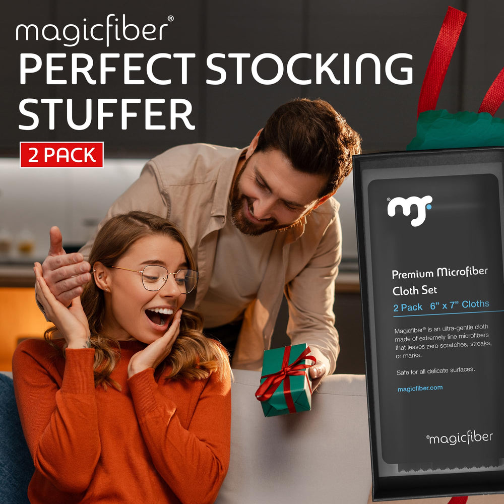 MagicFiber Microfiber Cleaning Cloths, 2 Pack - Premium