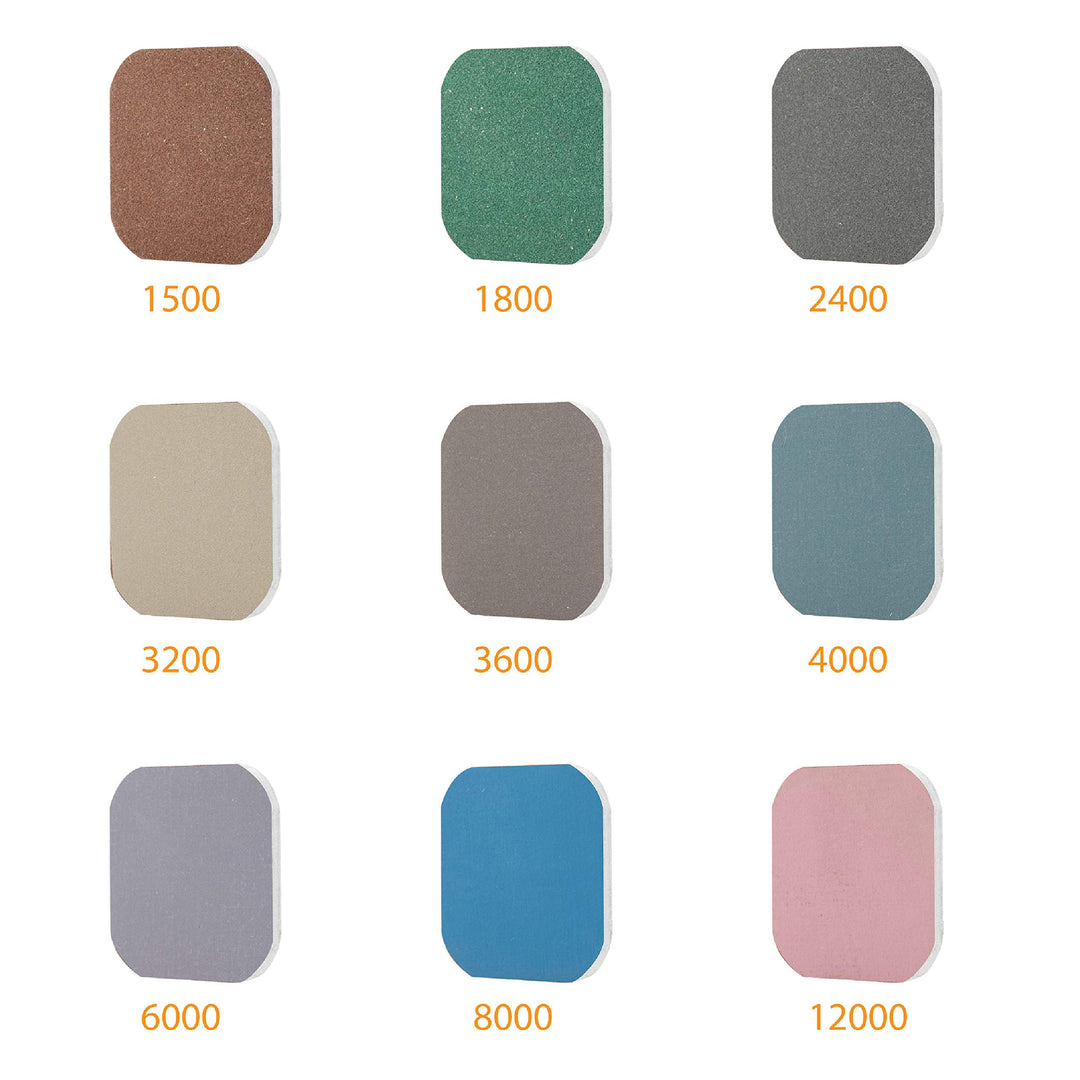 2 inch by 2 inch Double Sided Soft Touch Sanding Pads Ideal for Pen and Bottle Stopper Polishing. Perfect for Cycle Sanding Acrylic Materials with CA Glue Finish