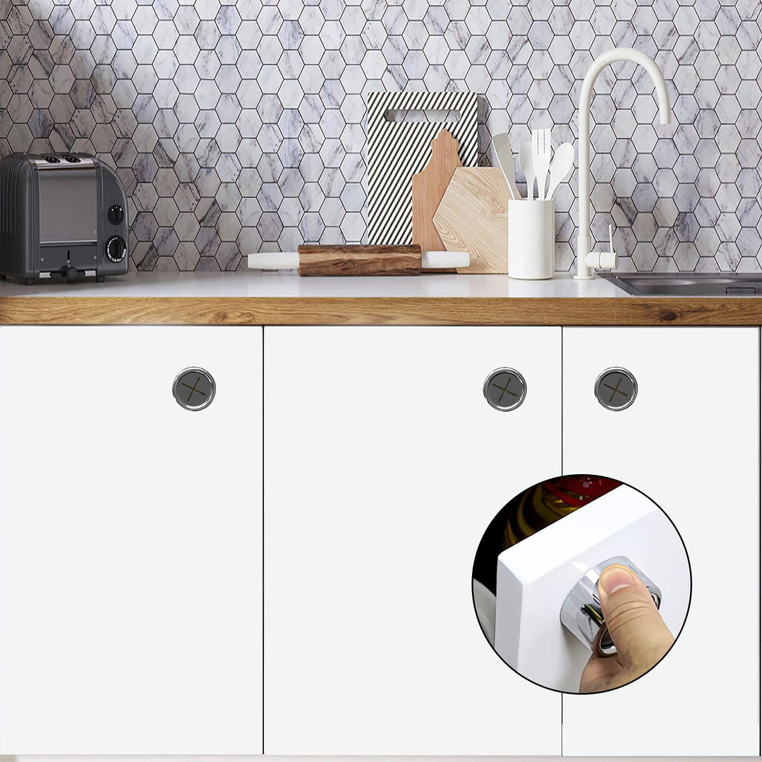 3 Pieces Kitchen Towel Hooks Round Adhesive Dish Towel Hook Premium Chrome Finish &amp; Easy Installation Wall Mount Hand Towel Hook Ideal as Bathroom, Shower or Outdoor Towel Holders