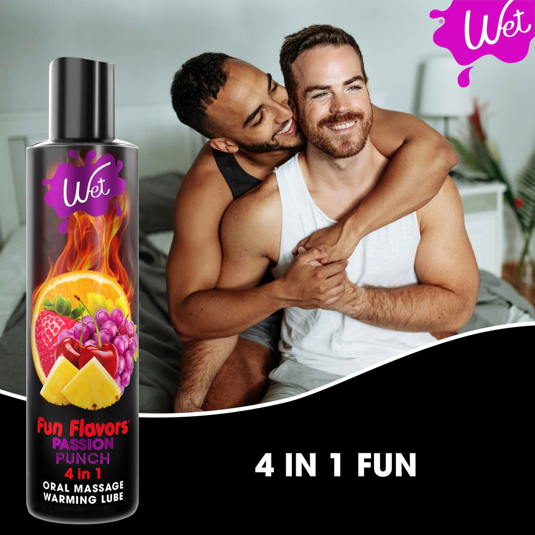 Fun Flavors 4-in-1 Lubricant Passion Fruit Pizzazz 4.1oz Fun Flavors 4-in-1 Passion Fruit Pizzazz 4.1oz Lubricant International