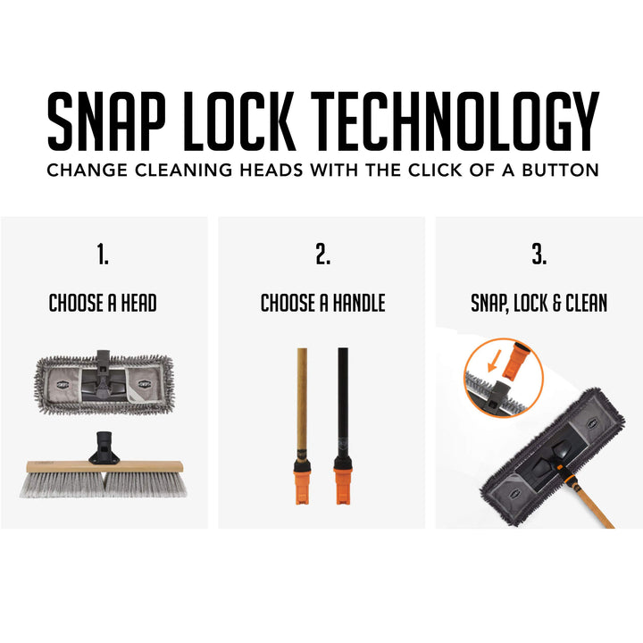 SWOPT Standard 48” Steel Handle – Ergonomic Design Elim