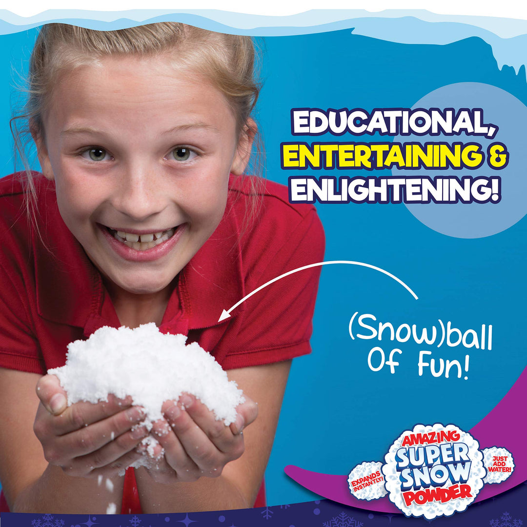 Super Snow Test Tube– Instant Snow Powder, Faux Snow Kit for Kids- Reusable Snow - Make 1 Quart of Snow, Test Tube Science Experiments for Boys Girls Ages 4+