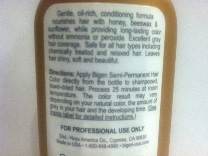 Semi Permanent Hair Color, Natural Black, 3 Fl Oz (BSPNB2)