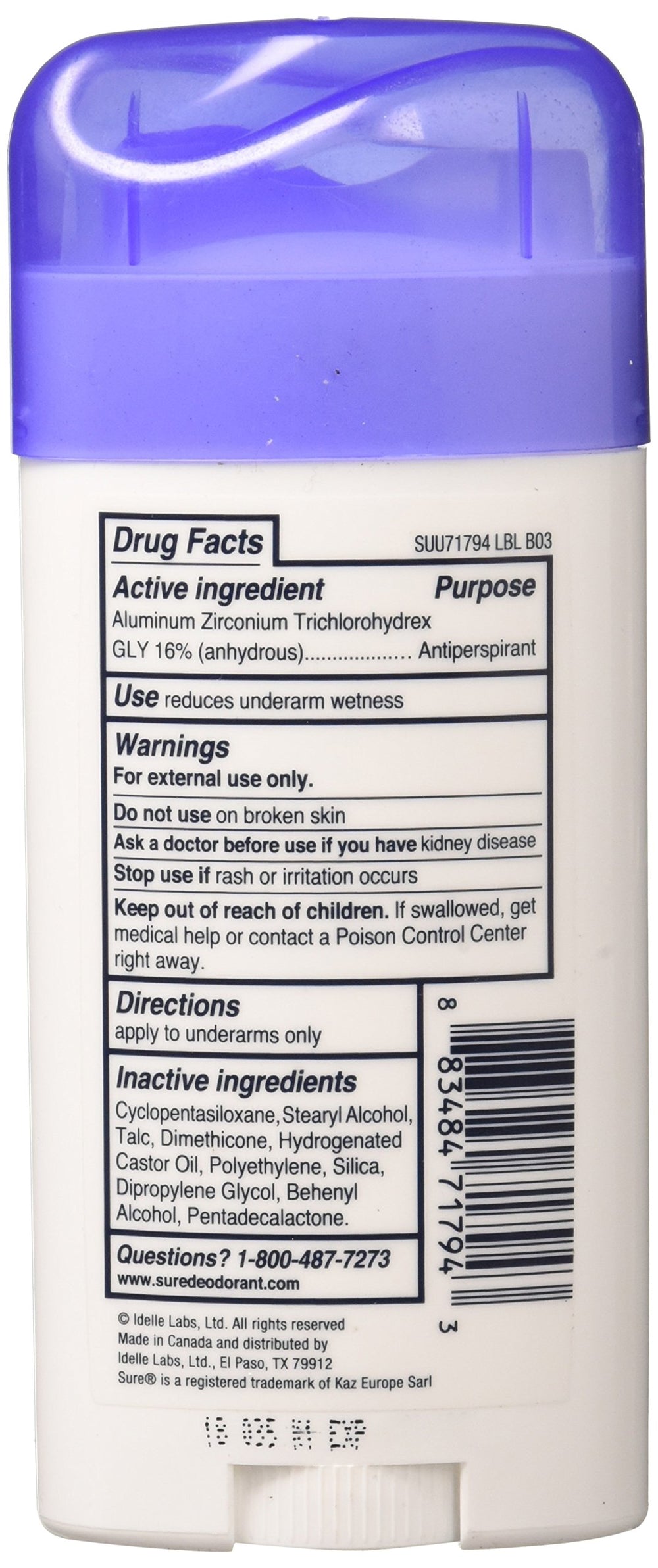 Original Solid Unscented, Anti-Perspirant Deodorant 2.70 oz (Pack Of 3)