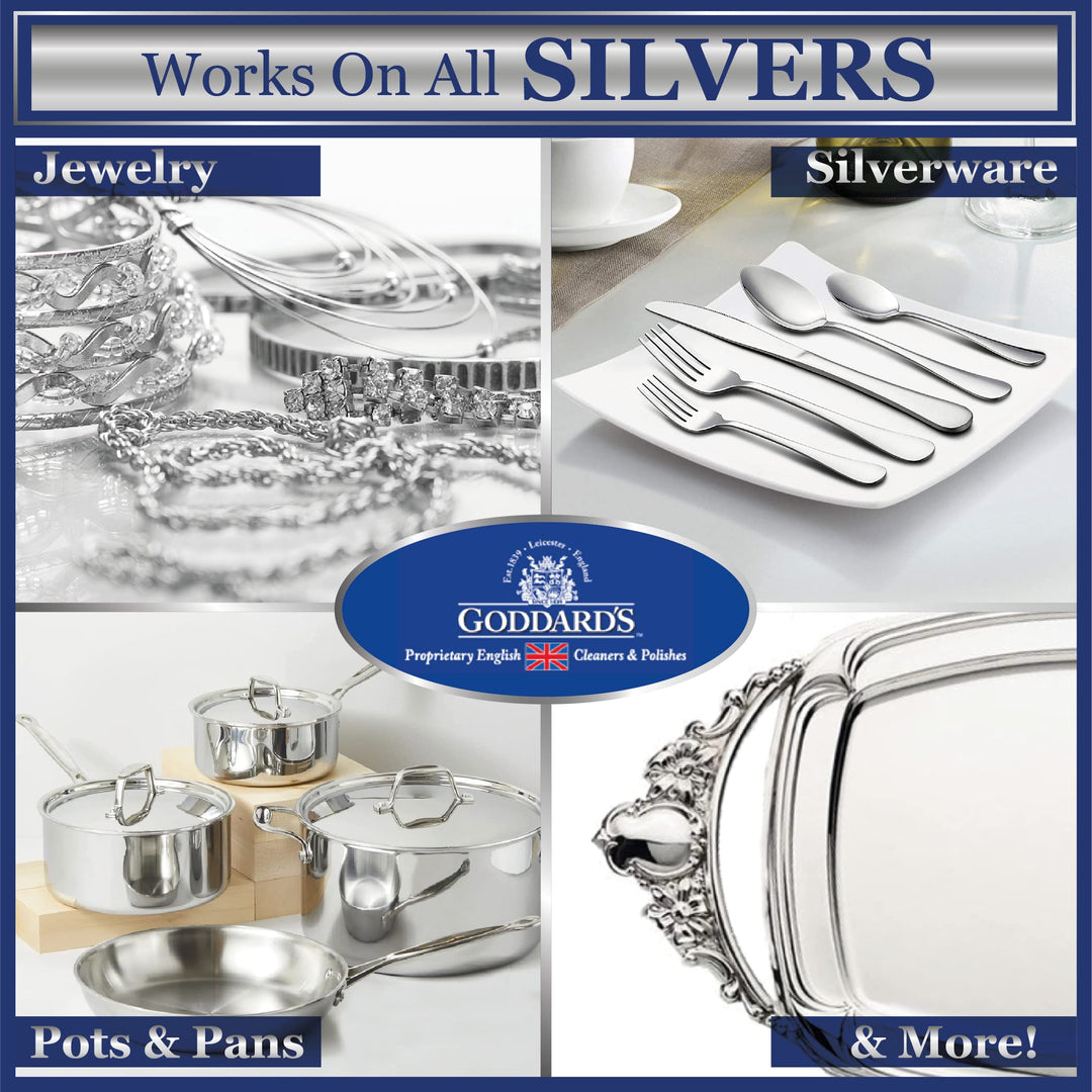 Goddard’s Silver Polish Foam – Silver Jewelry Cleaner f