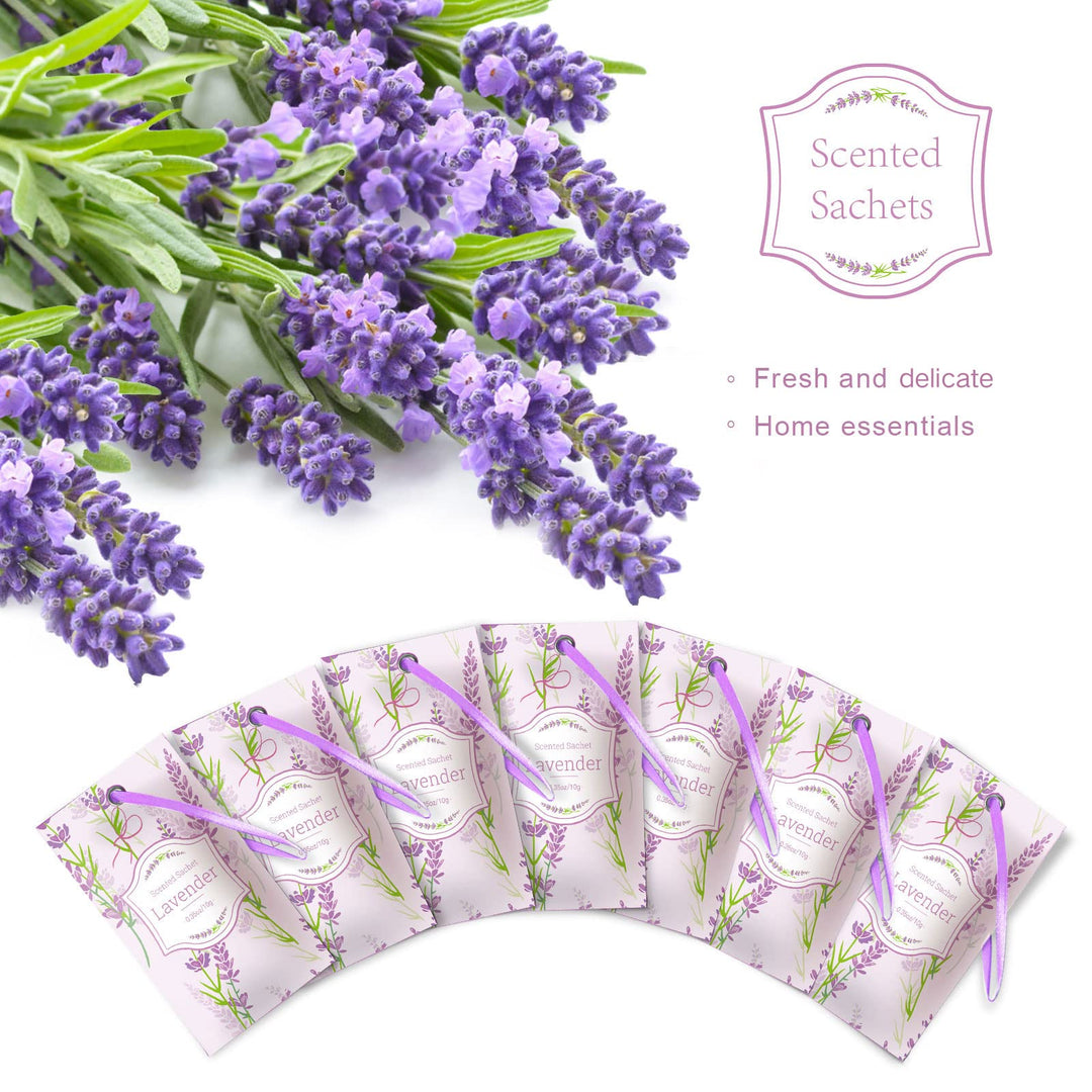Lavender Sachets, Home Fragrance Sachet, Sachet Bags, for Drawers and Closets, Sachet Packets for Home, 14 Packs, Gifts for Women