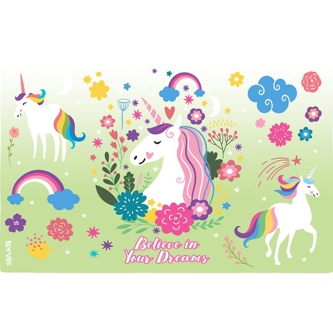 Believe In Dreams Unicorn Made in USA Double Walled Insulated Tumbler Travel Cup Keeps Drinks Cold &amp; Hot, 16oz, Classic
