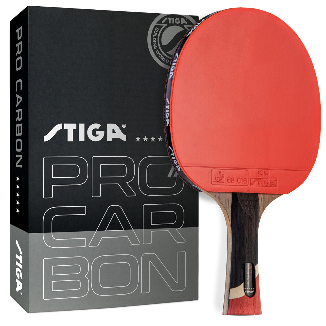 Pro Carbon Wooden Table Tennis Racket- Multicolour