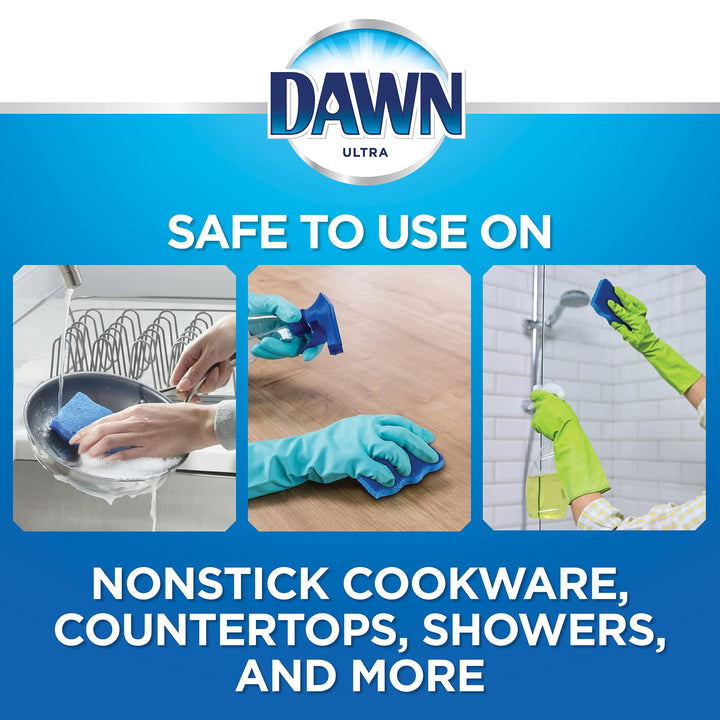 Dawn Non-Scratch Scrubber Sponges, Blue, 6 ea
