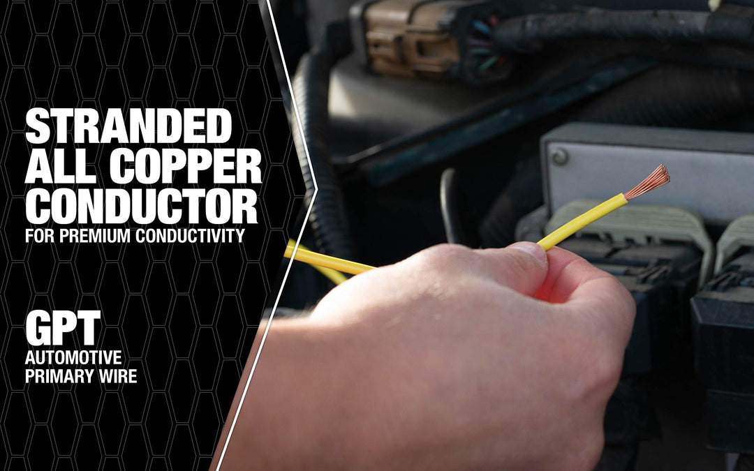 55671723 Primary Wire, 12-Gauge Bulk Spool, 100-Feet, Yellow