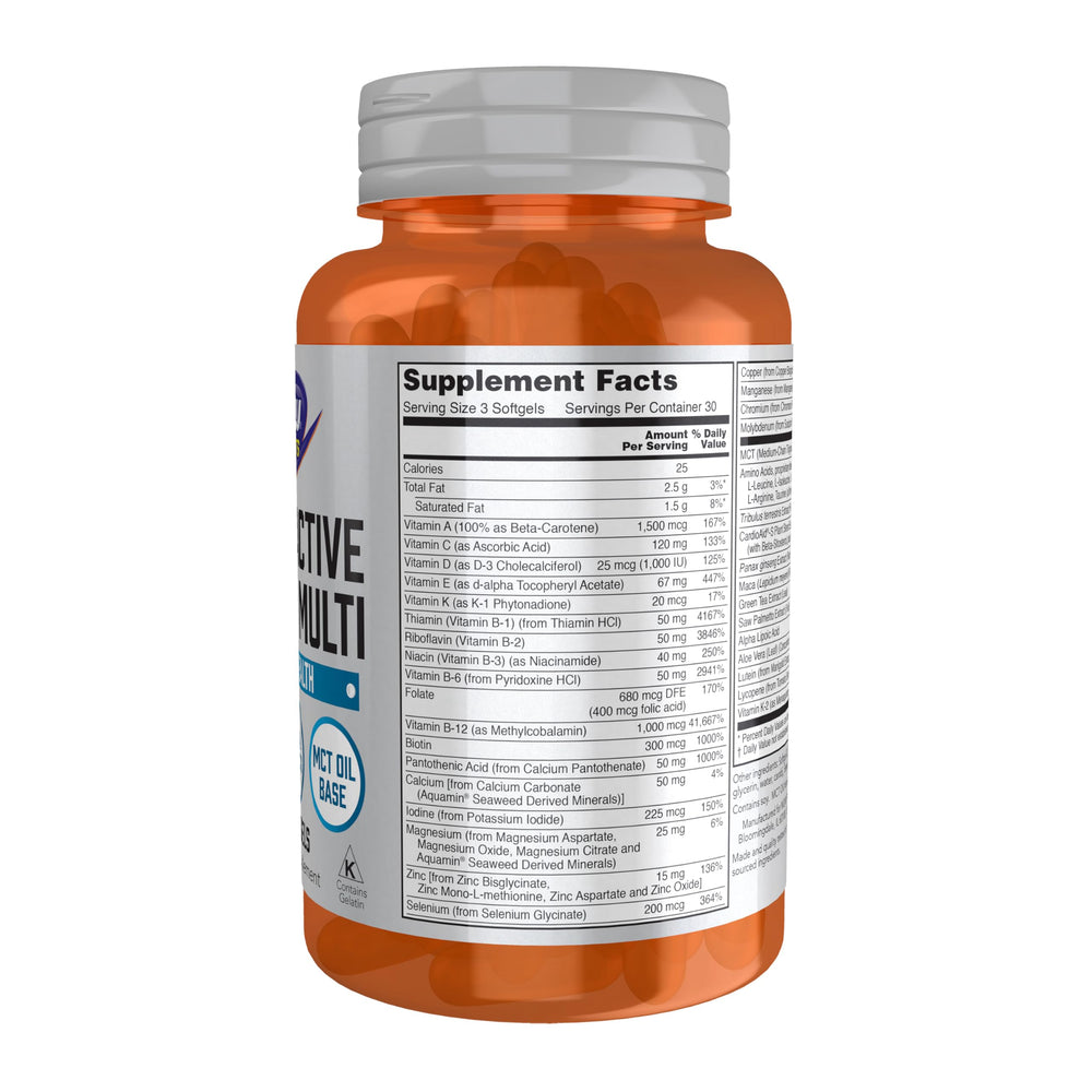 Sports Nutrition, Men's Extreme Sports Multi with Free-Form Amino Acids, ZMA®, Tribulus, MCT Oil, and Herbal Extracts, 90 Softgels