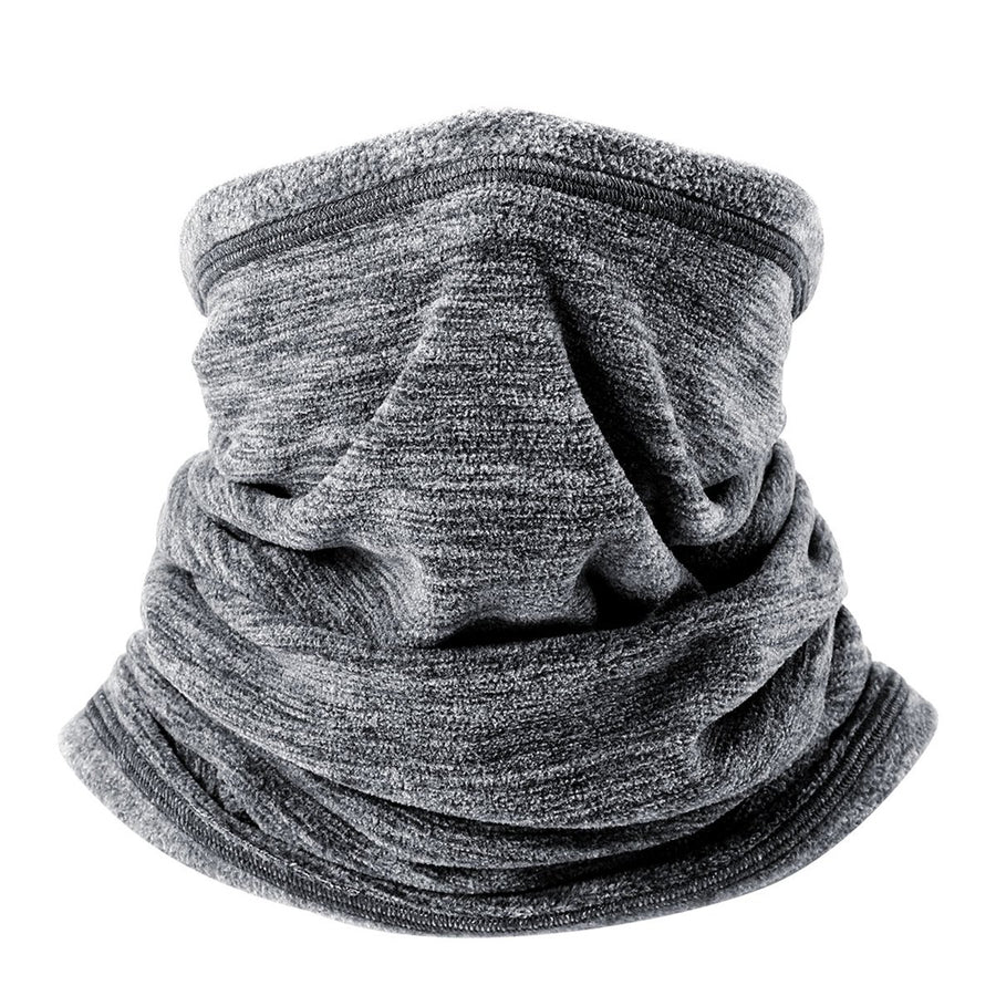 Soft Fleece Neck Gaiter Warmer Face Mask Cover for Cold Weather Gear Winter Outdoor Sports Snowboard Skiing Cycling Motorcycle Hunting Fishing Suitable Men Women AA-C-01 Gray