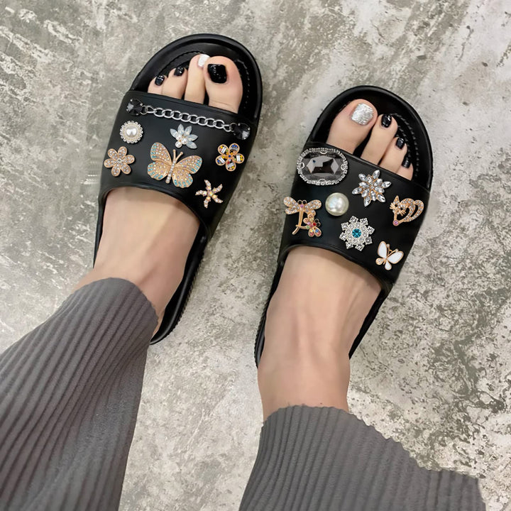 Shoe Decoration Charms, 12, 21 PCS Bling Shoe Charms for Crocs Women and Girls,Jewels Bling Chains for Croc