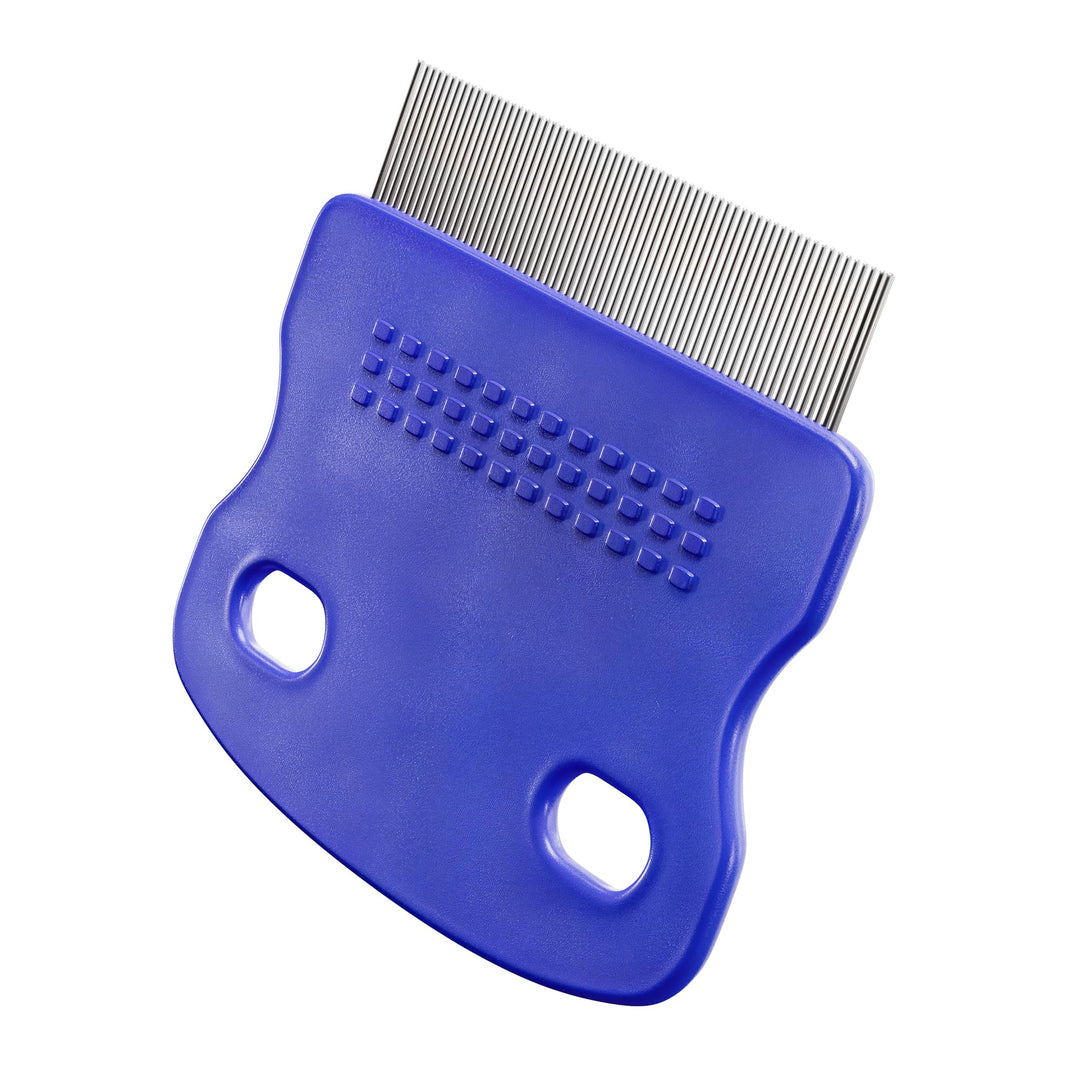 | Tear Stain Remover Comb for Dogs - Extra Fine Tooth Rake Gently &amp; Effectively Gets Rid of Crust, Mucus, and Gunk Around Your Shih Tsu or Maltese Blue