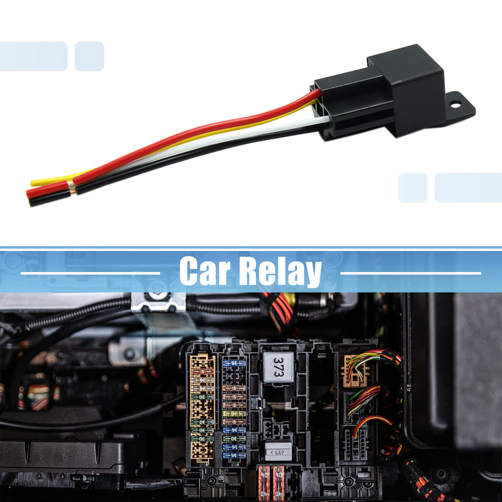 JD-2912 4 Pin DC 36V 40A Universal Car Vehicle Motor Fuse Relay Switch Power with Harness