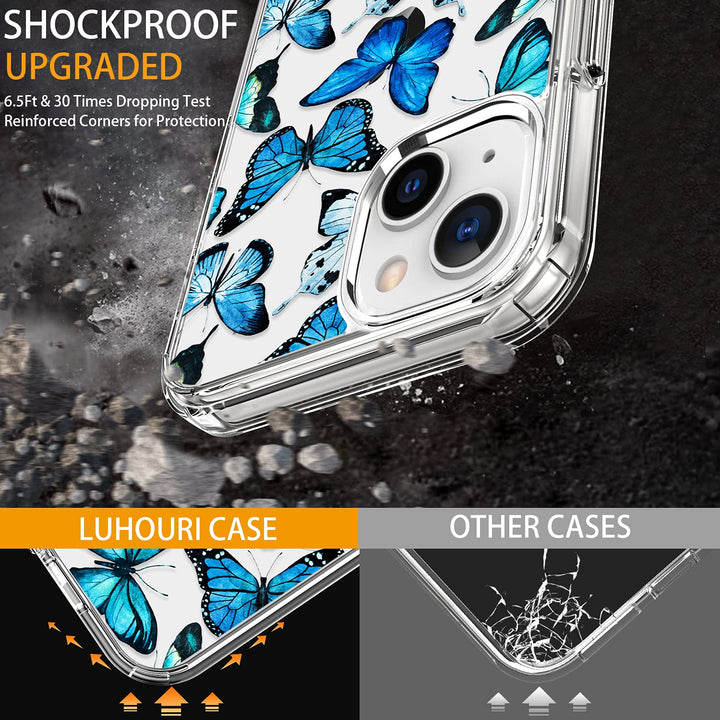 LUHOURI Designed for iPhone 13 Mini Case with Screen Pr