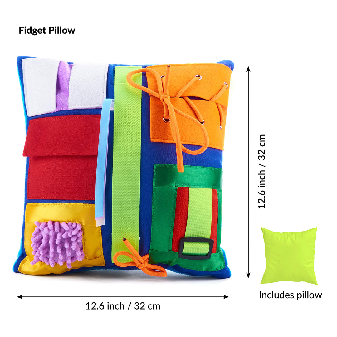 Dementia Pillow | Calming & Comforting Activities for Adults with Dementia | Fidget Pillow | Dementia Products for Elderly | Sensory Pillow | Helps with: Alzheimers, Dementia, Asperger’s & Autism