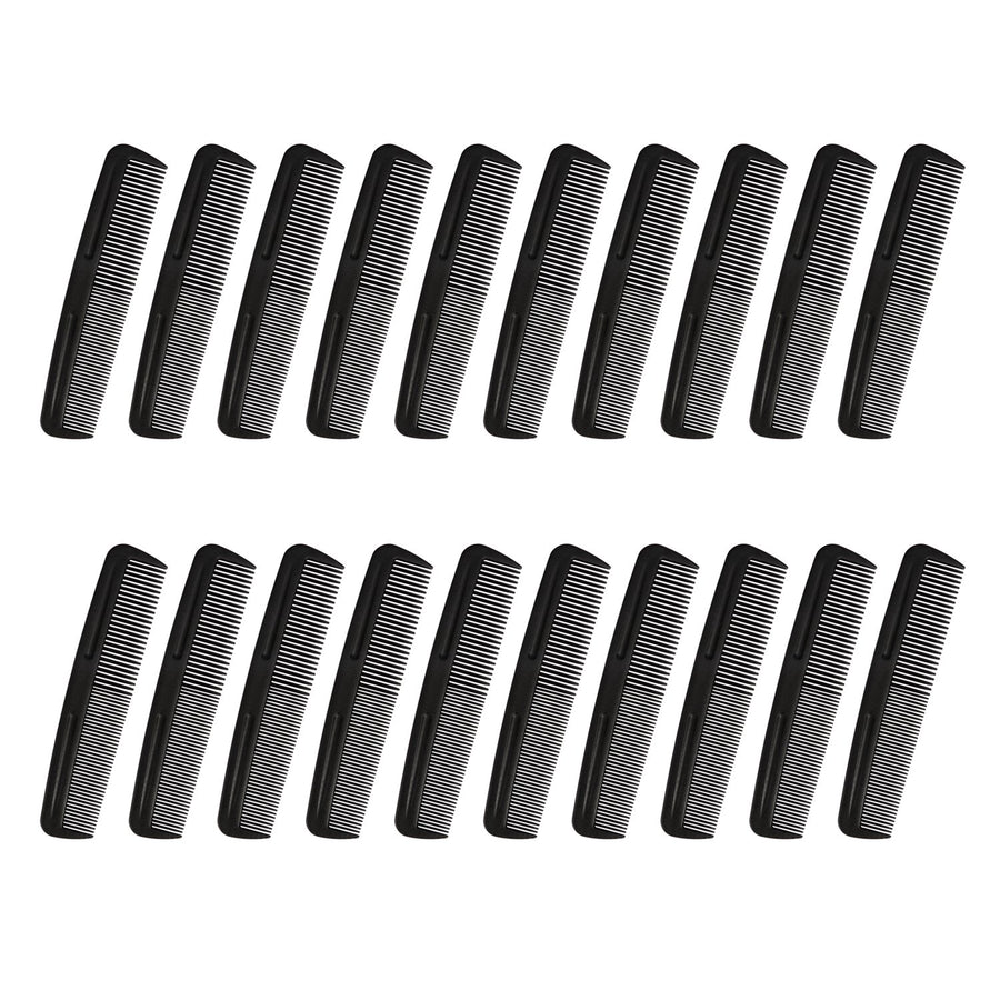 Cubaco 5 Hair Comb Pocket Size Comb Perfect for Travelling, Black (20 Pack)