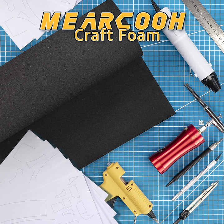 Black Foam Sheets Roll, Premium Cosplay Large EVA Foam Sheet 13.9 x 59,5mm Thick, Density 86kg/m3for Cosplay Costume, Crafts, DIY Projects