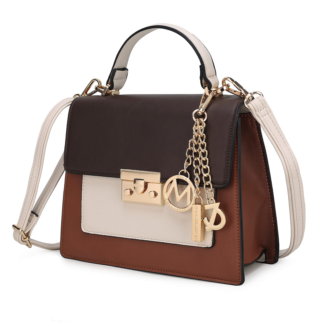 MKF Collection Shoulder Bag for Women,Vegan Leather Sat