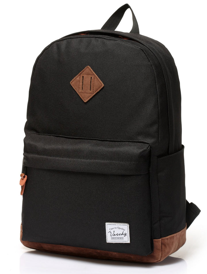 Backpack for Men, Unisex Classic Water-resistant College School Backpack Bookbag Laptop Backpack Black