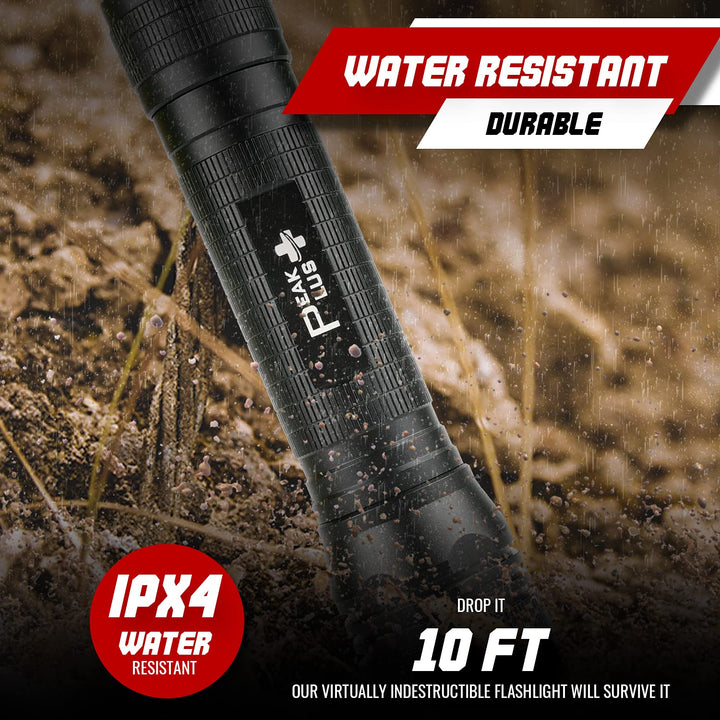 High Powered LED Flashlight LFX2000, Brightest High Lumen Light with 5 Modes, Zoomable and Water Resistant, Best Flashlights for Camping, Dog Walking and Emergency