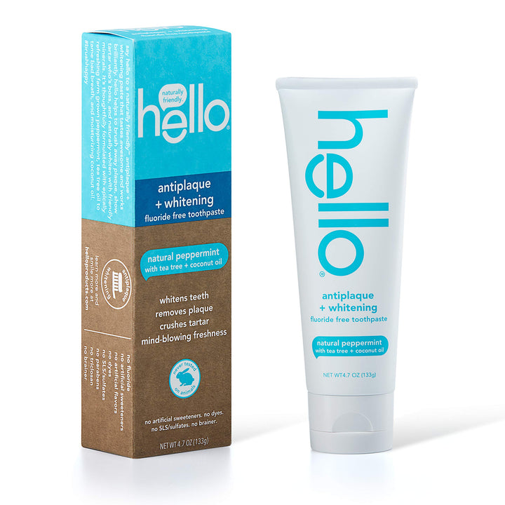 Natural Peppermint, 1 Pack: Hello Oral Care Fluoride Fr