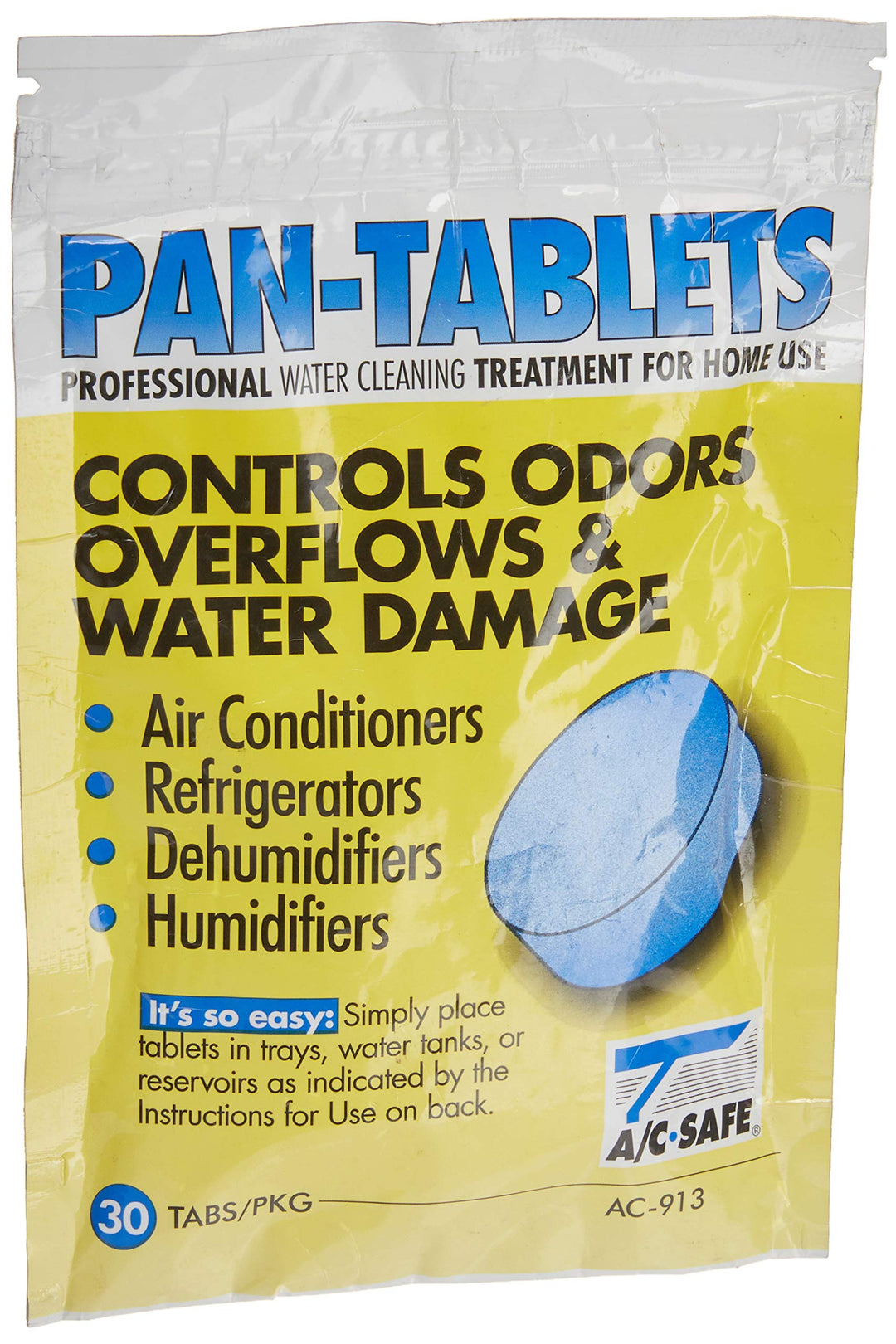 AC-Safe Pan Tablets - 30 Count: Cleans scum in Drain Pa