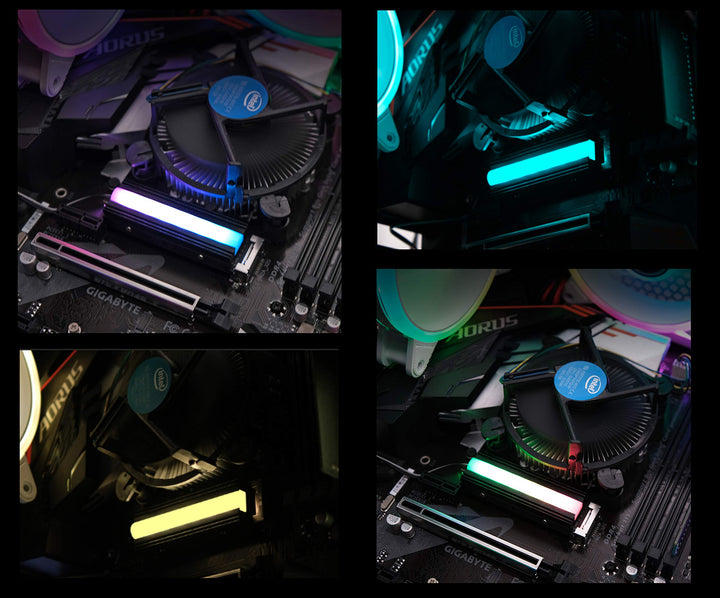 EZDIY-FAB 5V ARGB SATA NVMe NGFF M.2 Heatsink SSD Coole