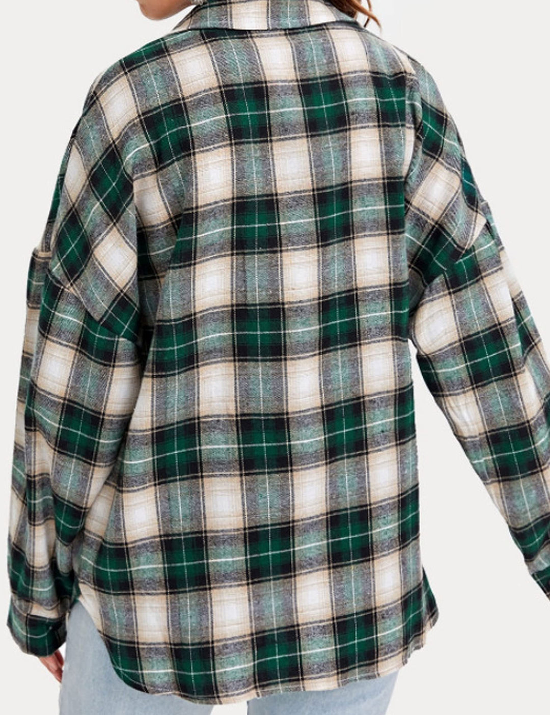 Lumister Womens&#39; Spring Oversized Flannel Plaid