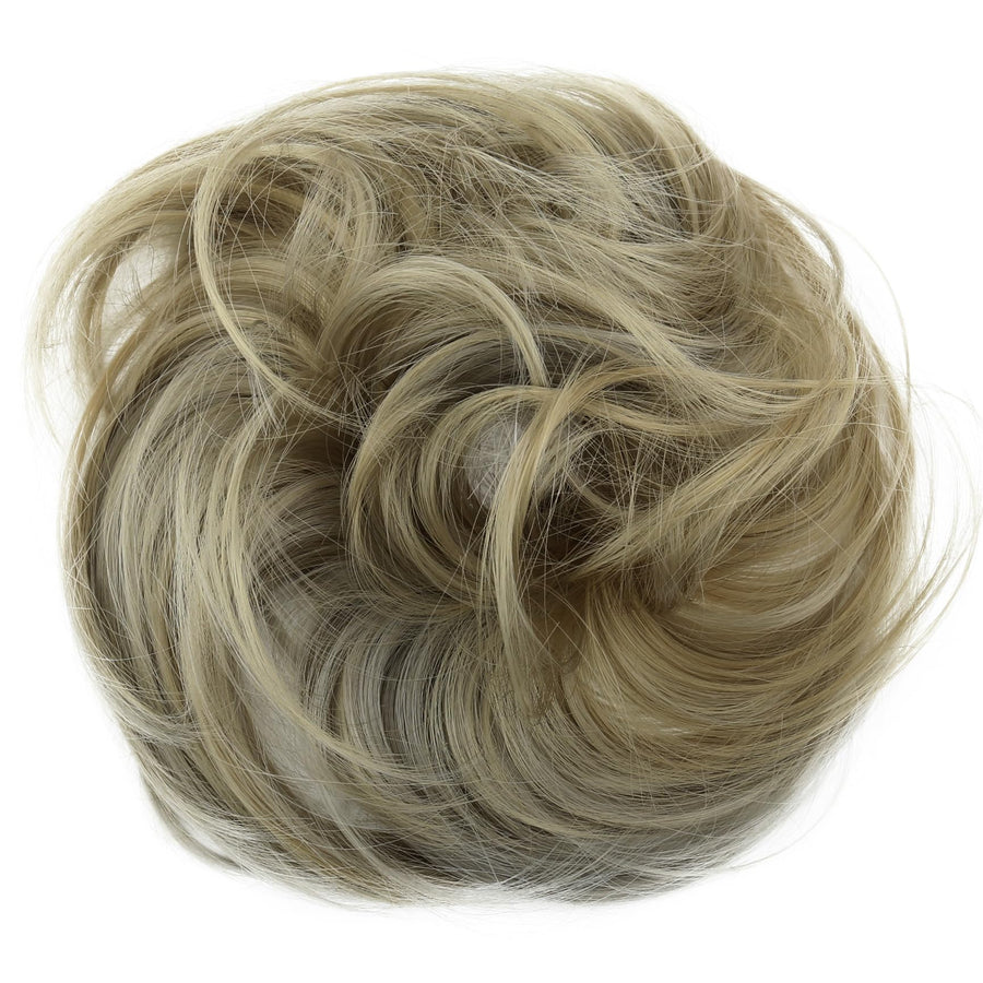 blonde mix 25H101 : PRETTYSHOP Scrunchie Bun Up Do Hair piece Hair Ribbon Ponytail Extensions Wavy Curly or Messy Various Colors (blonde mix 25H101)