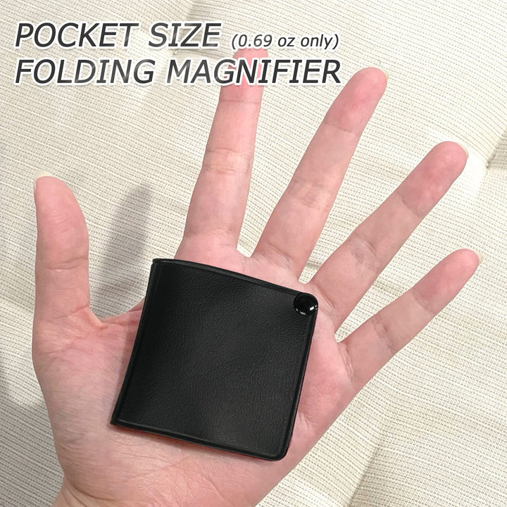 MAGDEPO 6X Pocket Magnifier Small Square 1.75 Acrylic M