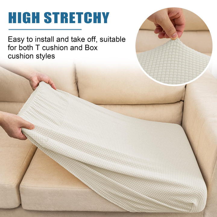 NC HOME Water Resistant Sofa Seat Cushion Covers Couch 