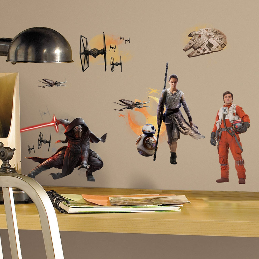 RoomMates Star Wars The Force Awakens Ep VII Ensemble Cast Peel and Stick Wall Decals