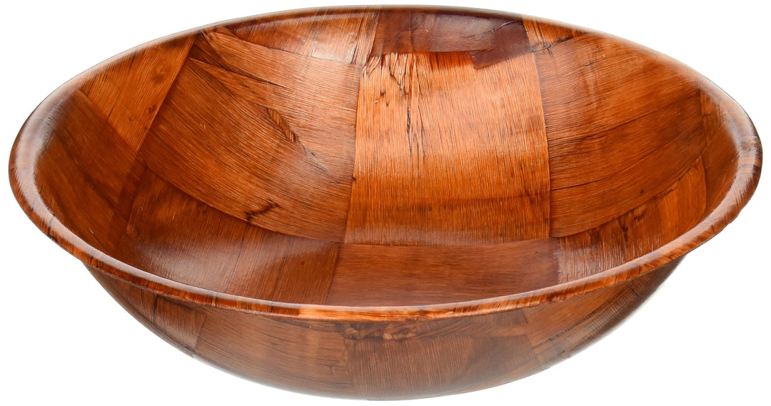 WWB-10 Wooden Woven Salad Bowl, 10-Inch, Brown