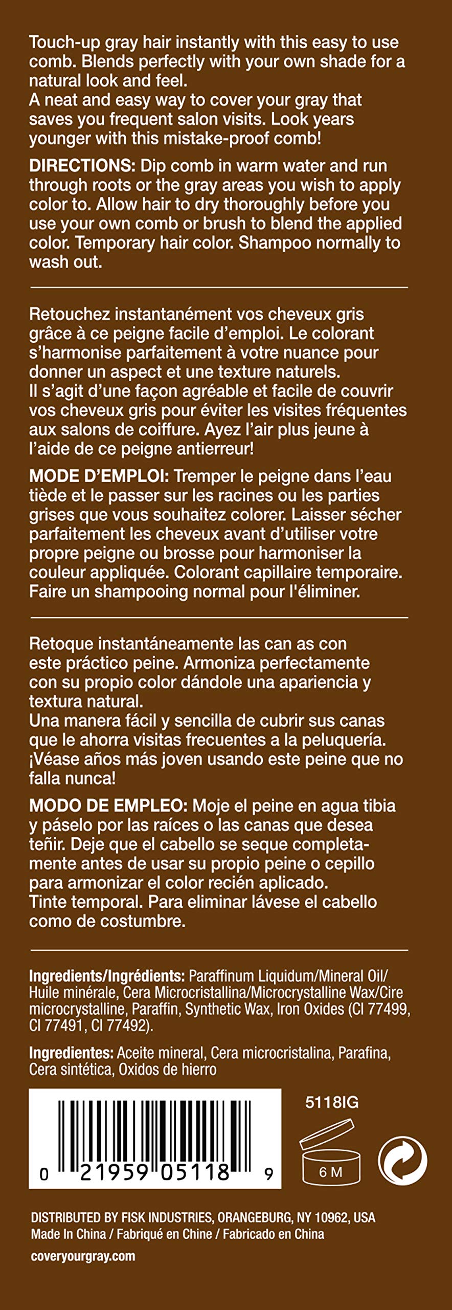 Comb Dark Brown, 0.33 oz