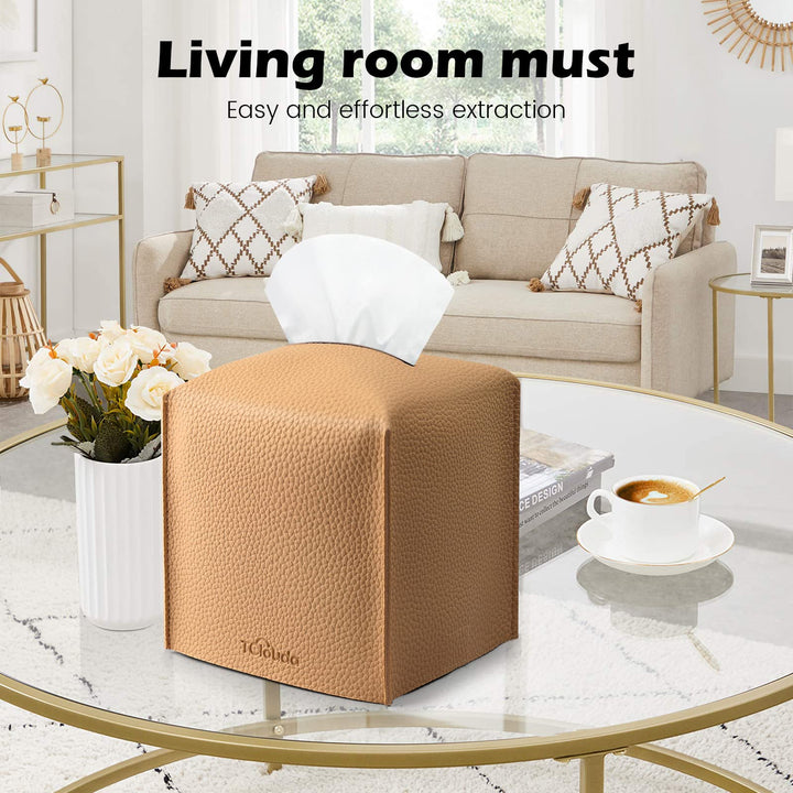 Tissue Box Cover, Tclouda, Modern PU Leather Square Tis