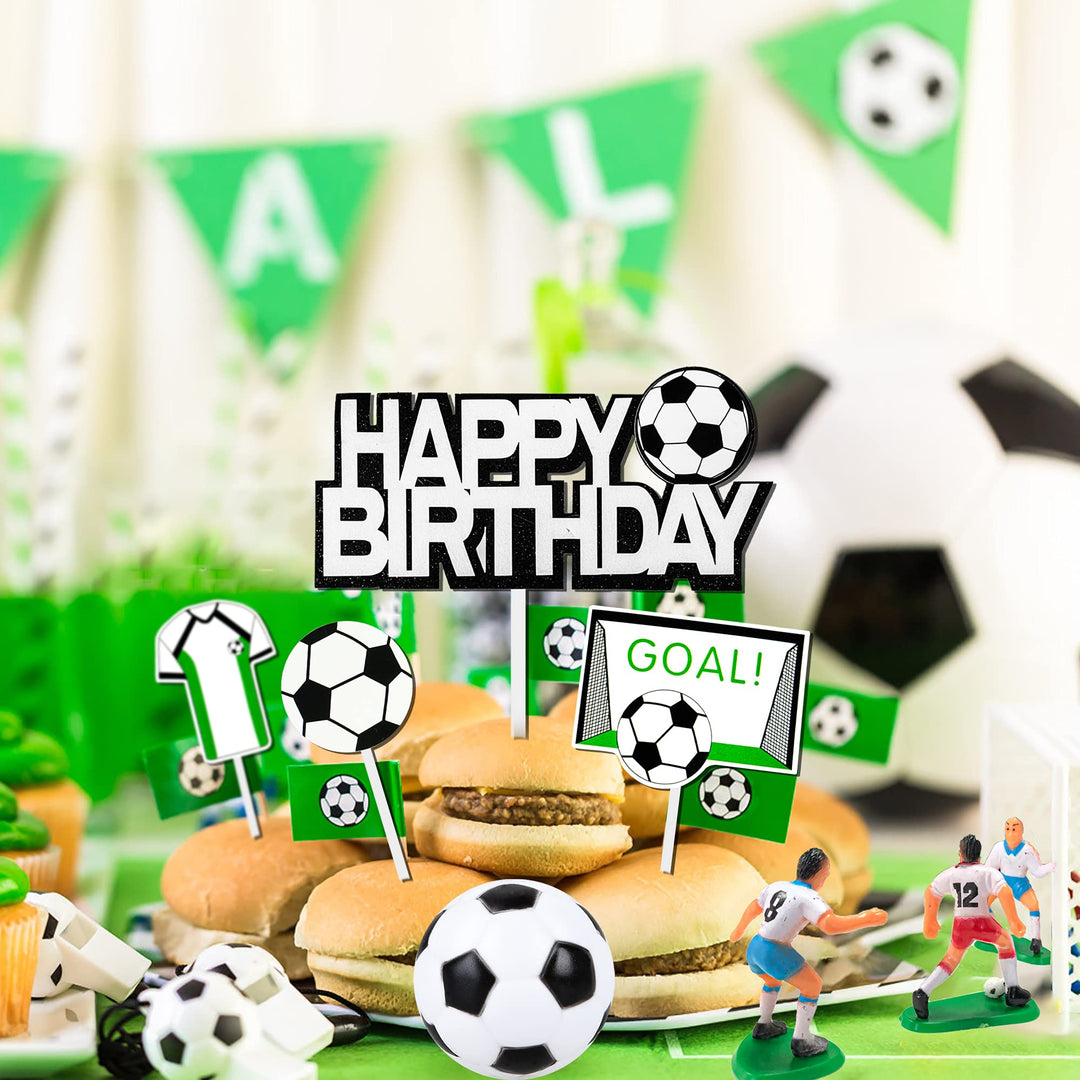 Soccer Ball Cake Topper Decorations For Theme Party, Fo